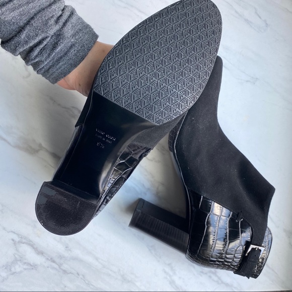 Aquatalia “Vela” Weatherproof Crocodile & Suede Booties - Picture 6 of 6